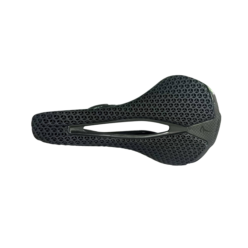 How do carbon fiber bicycle seats improve pedaling efficiency and energy transfer?